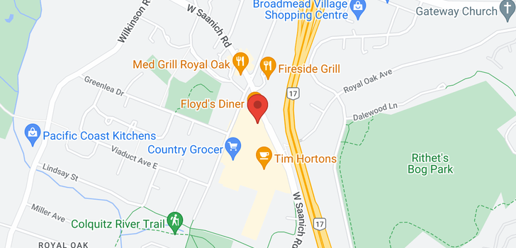 map of 204-7070 West Saanich Rd